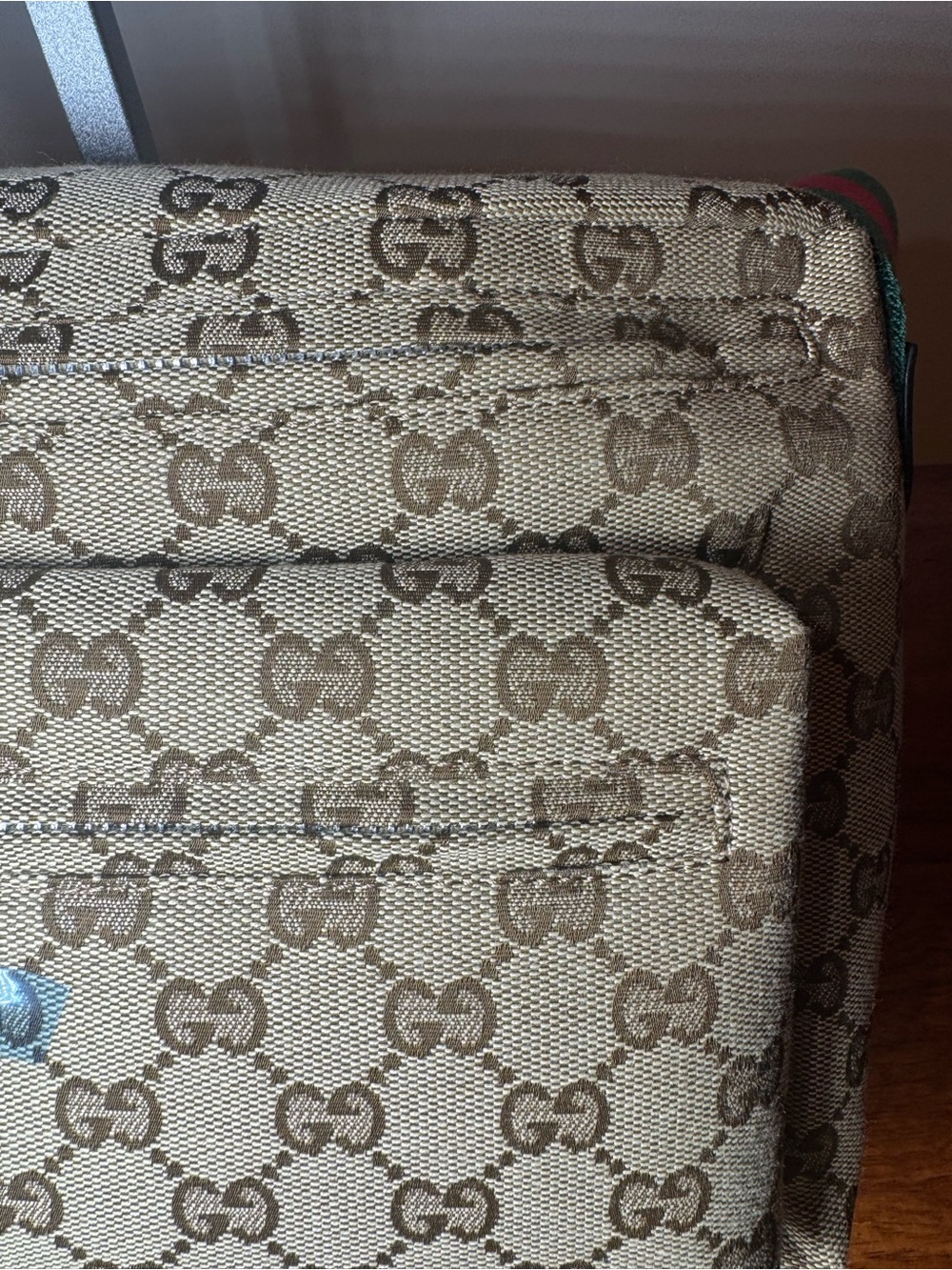 Beige Canvas Crossbody Bag. No Brand. - Picture 5 of 11
